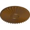 Ekena Millwork Shakuras Ceiling Medallion (For Canopies up to 5"), Hand-Painted Smokey Topaz, 19 3/4"OD x 1 3/8"P CM20SHSTF - alternate 3